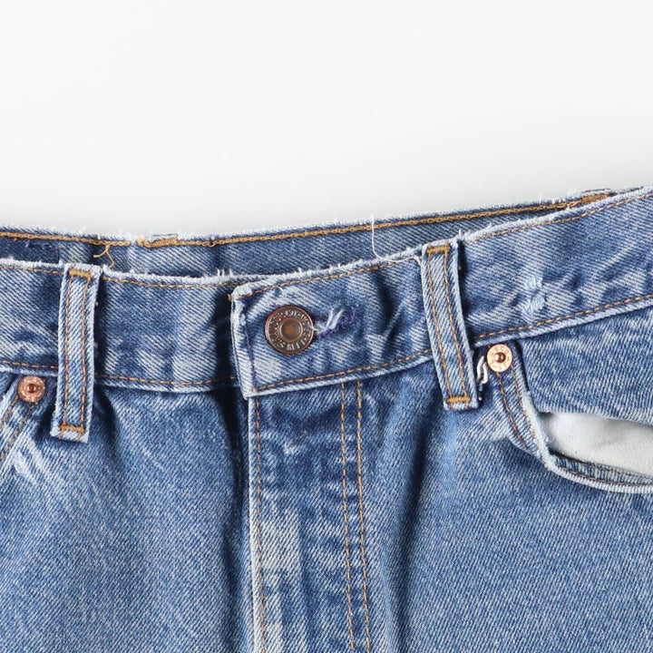 Vintage Levi's 505 Orange Tab Tapered Denim Pants, Men's Size 34 unclear blue type Vintage Second Hand