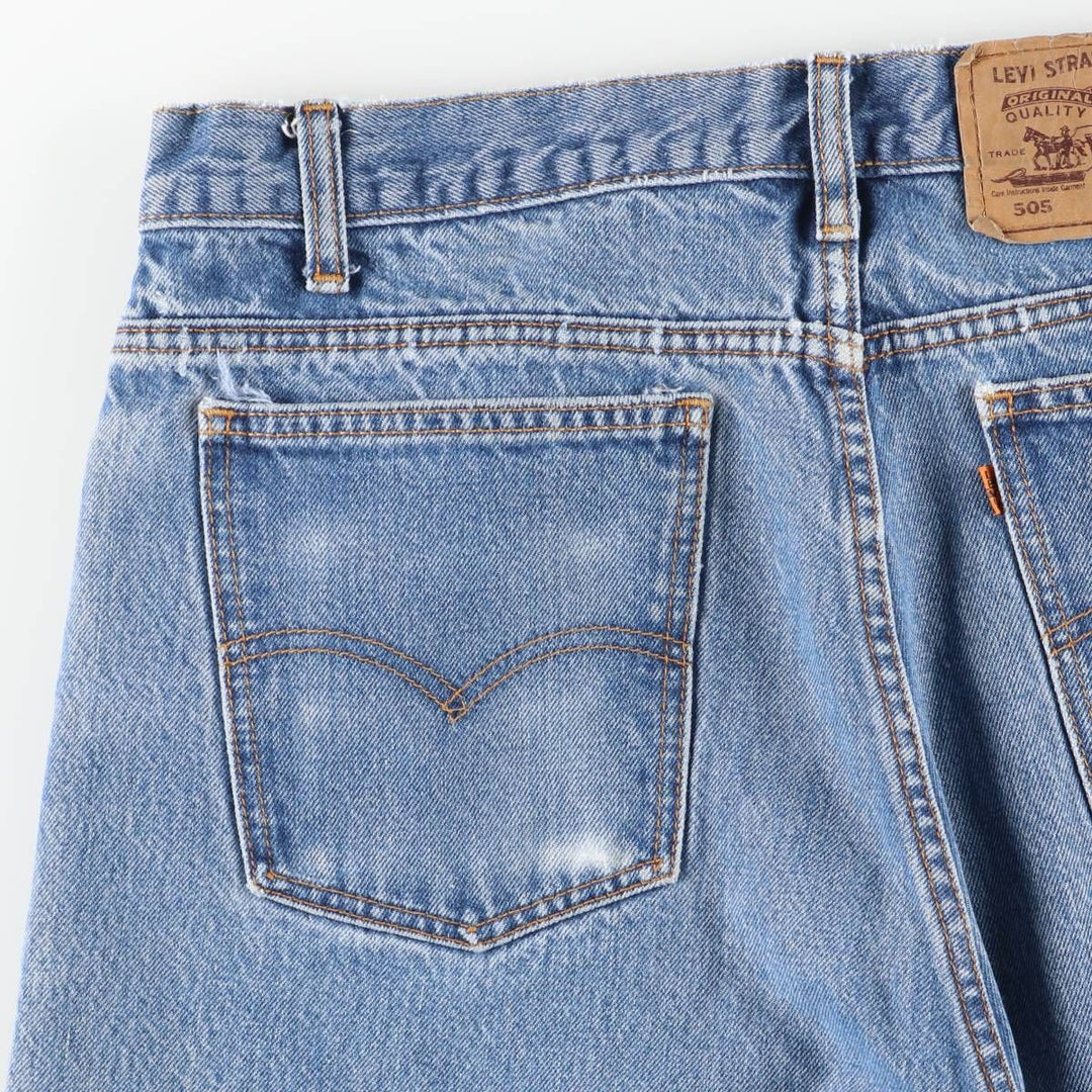 Vintage Levi's 505 Orange Tab Tapered Denim Pants, Men's Size 34 unclear blue type Vintage Second Hand