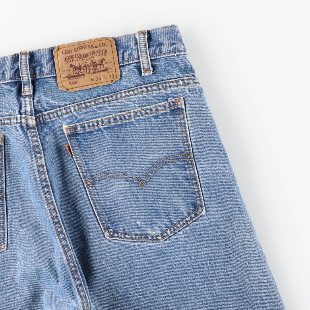 Vintage Levi's 505 Orange Tab Tapered Denim Pants, Men's Size 34 unclear blue type Vintage Second Hand