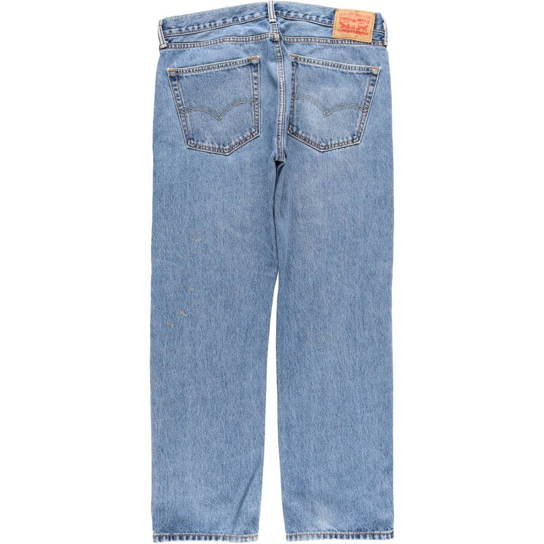 Levi's 505 tapered denim pants for men, size w37 cotton blue type Vintage Second Hand