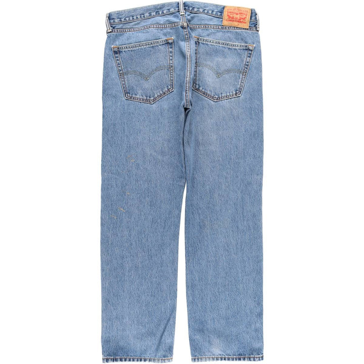 Levi's 505 tapered denim pants for men, size w37 cotton blue type Vintage Second Hand