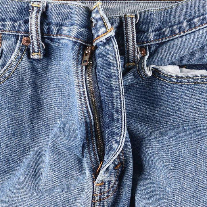 Levi's 505 tapered denim pants for men, size w37 cotton blue type Vintage Second Hand