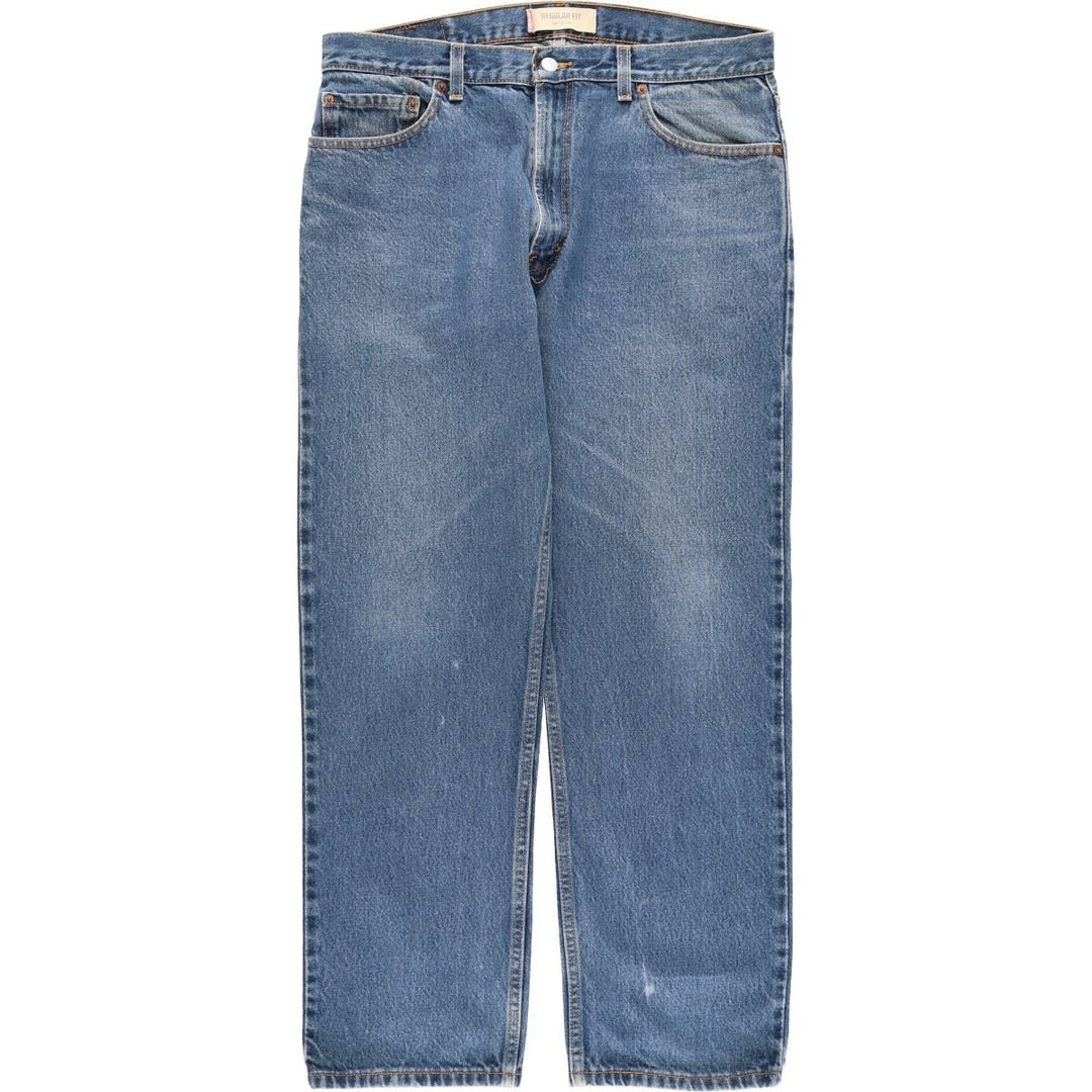 Levi's 505 REGULAR FIT tapered denim pants for men, size w36 cotton blue type Vintage Second Hand