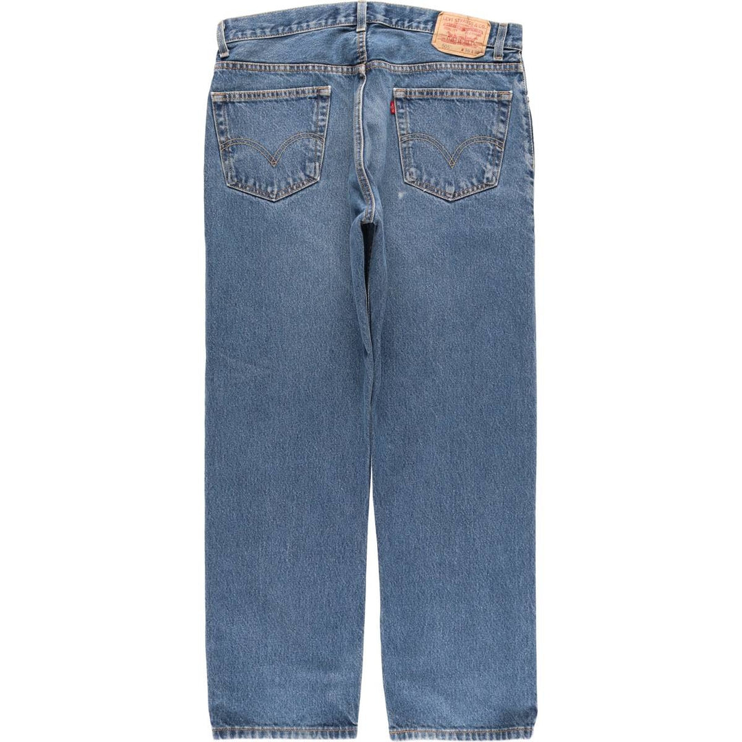 Levi's 505 REGULAR FIT tapered denim pants for men, size w36 cotton blue type Vintage Second Hand