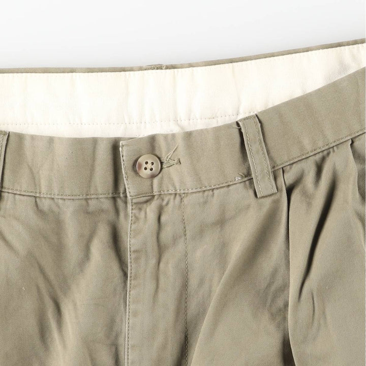 Ralph Lauren POLO by Ralph Lauren ANDREW PANT Two-pleat chino pants for men, equivalent to W31 cotton Khaki type Vintage Second Hand