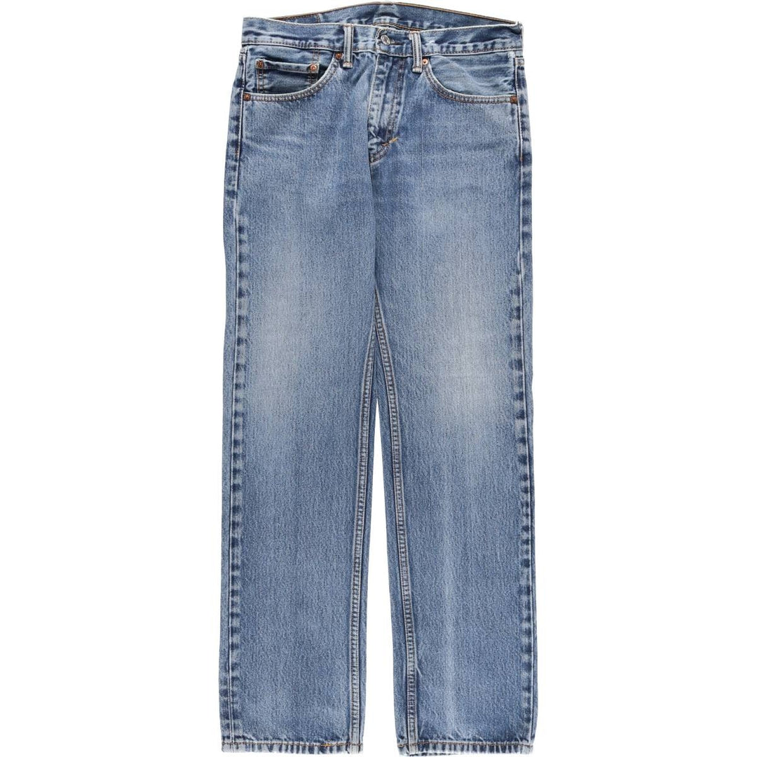 Levi's 505 tapered denim pants for men, equivalent to w32 cotton blue type Vintage Second Hand