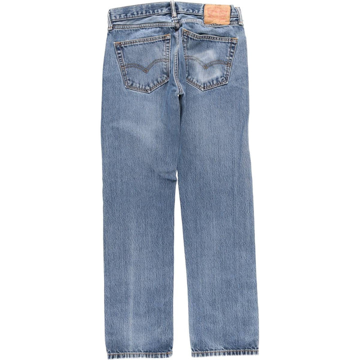 Levi's 505 tapered denim pants for men, equivalent to w32 cotton blue type Vintage Second Hand