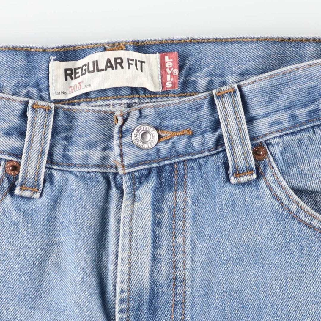 Levi's 505 REGULAR FIT tapered denim pants for men, size w32 cotton blue type Vintage Second Hand