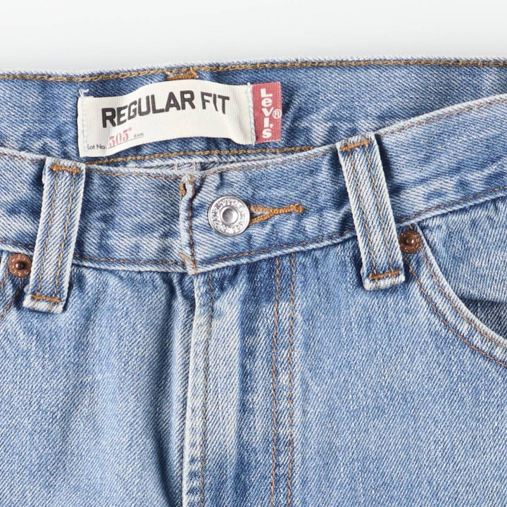 Levi's 505 REGULAR FIT tapered denim pants for men, size w32 cotton blue type Vintage Second Hand