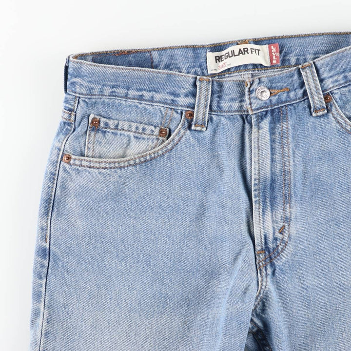 Levi's 505 REGULAR FIT tapered denim pants for men, size w32 cotton blue type Vintage Second Hand