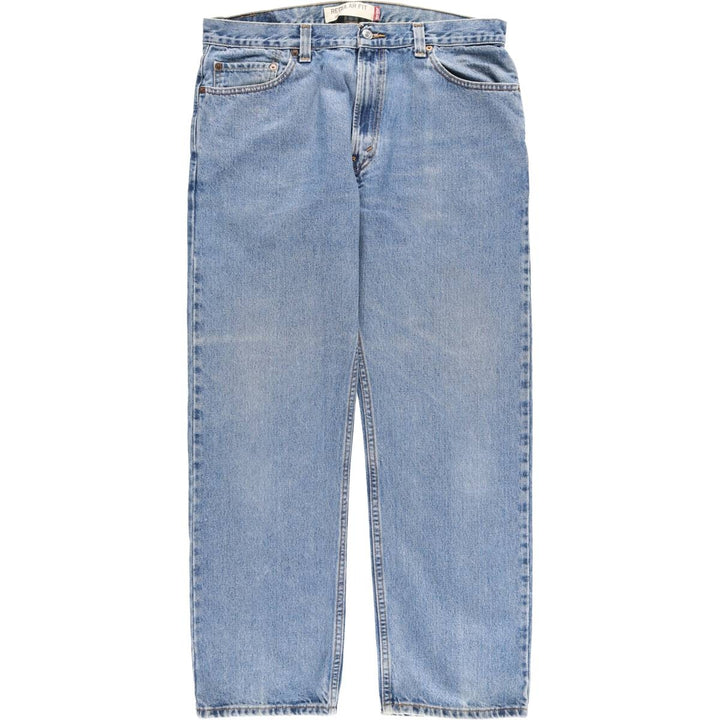 Levi's 505 REGULAR FIT tapered denim pants for men, size w36 cotton blue type Vintage Second Hand