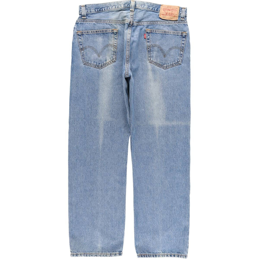 Levi's 505 REGULAR FIT tapered denim pants for men, size w36 cotton blue type Vintage Second Hand