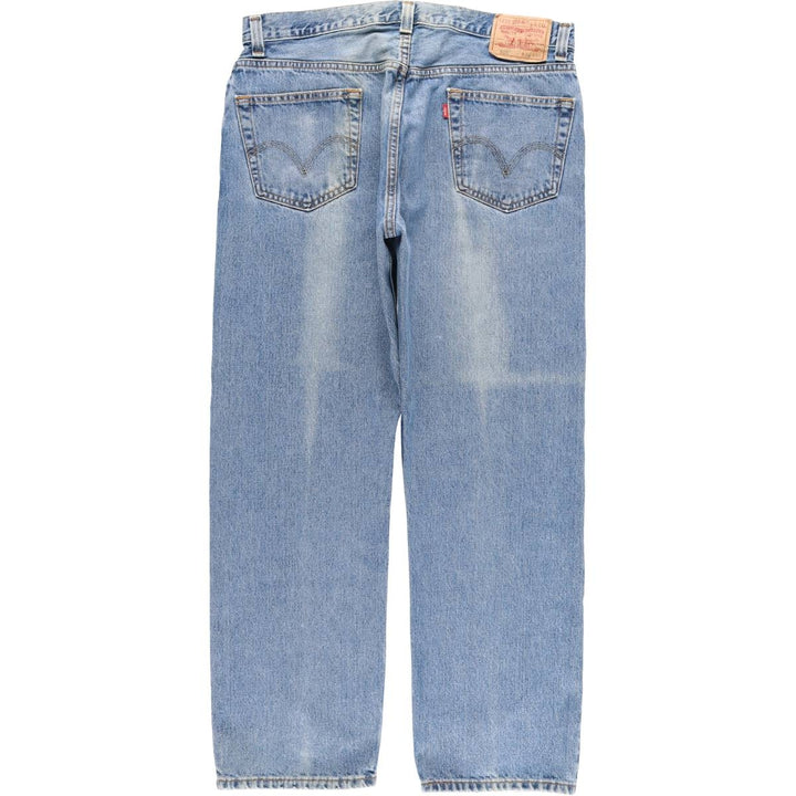 Levi's 505 REGULAR FIT tapered denim pants for men, size w36 cotton blue type Vintage Second Hand