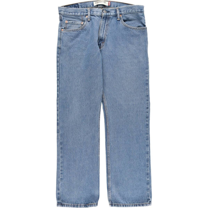 Levi's 505 STRAIGHT FIT tapered denim pants for men, size w34 cotton blue type Vintage Second Hand