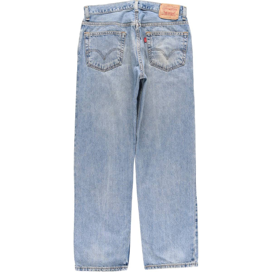 Levi's 505 REGULAR FIT tapered denim pants for men, size w33 cotton blue type Vintage Second Hand