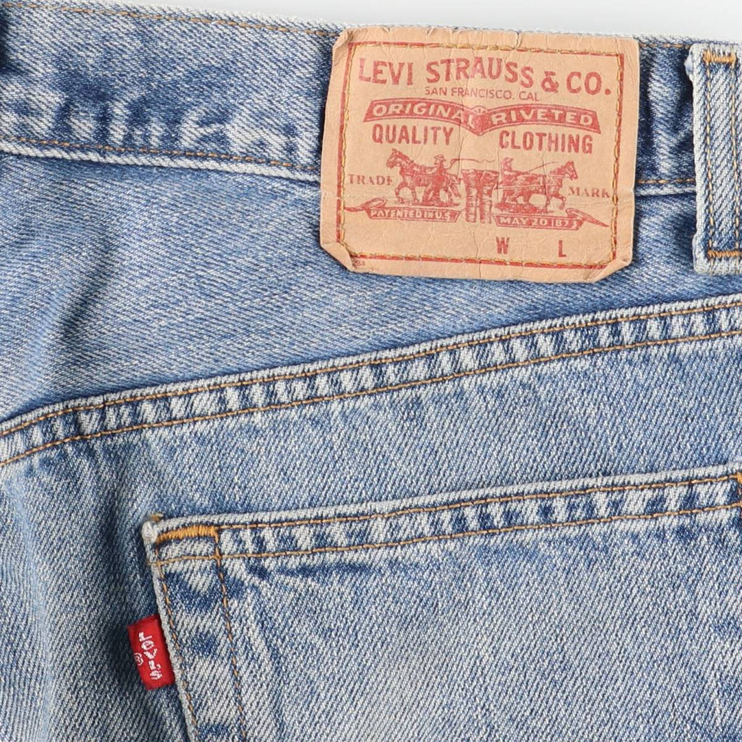 Levi's 505 REGULAR FIT tapered denim pants for men, size w33 cotton blue type Vintage Second Hand