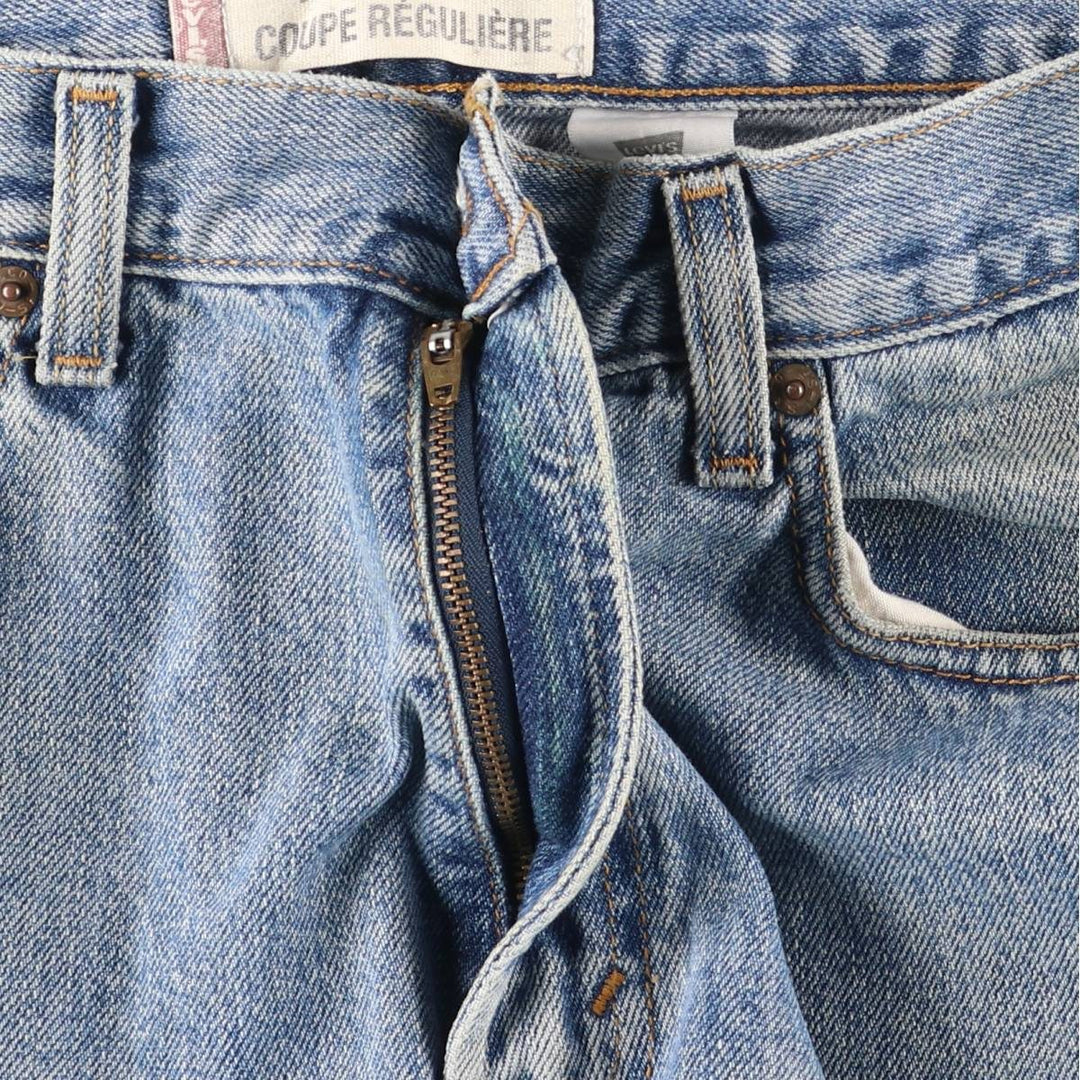 Levi's 505 REGULAR FIT tapered denim pants for men, size w33 cotton blue type Vintage Second Hand