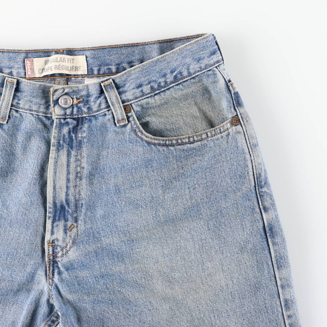 Levi's 505 REGULAR FIT tapered denim pants for men, size w33 cotton blue type Vintage Second Hand