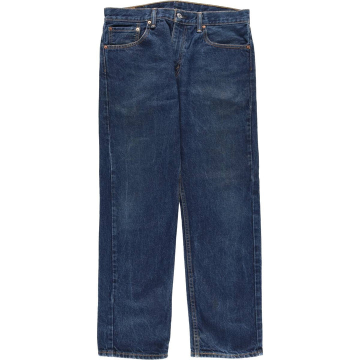 Levi's 505 tapered denim pants for men, size W34 cotton blue type Vintage Second Hand