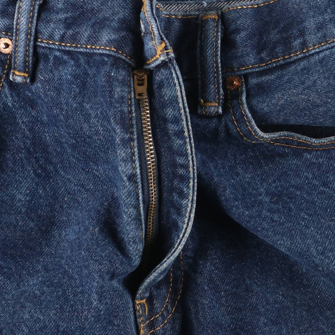 Levi's 505 tapered denim pants for men, size W34 cotton blue type Vintage Second Hand