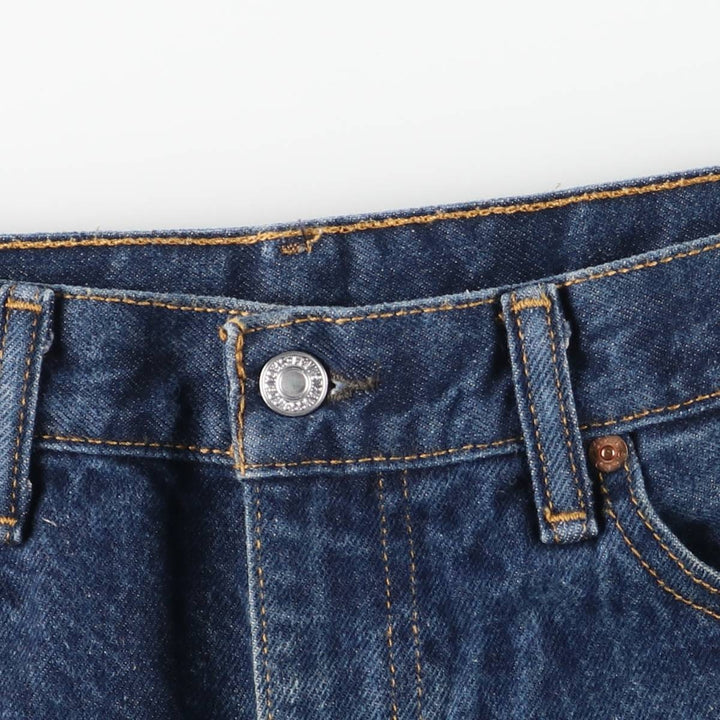 Levi's 505 tapered denim pants for men, size W34 cotton blue type Vintage Second Hand