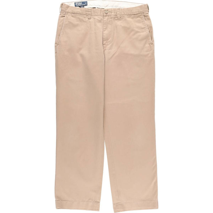 Ralph Lauren POLO by Ralph Lauren SMITH PANT chino pants, men's size W34 cotton beige type brown Vintage Second Hand