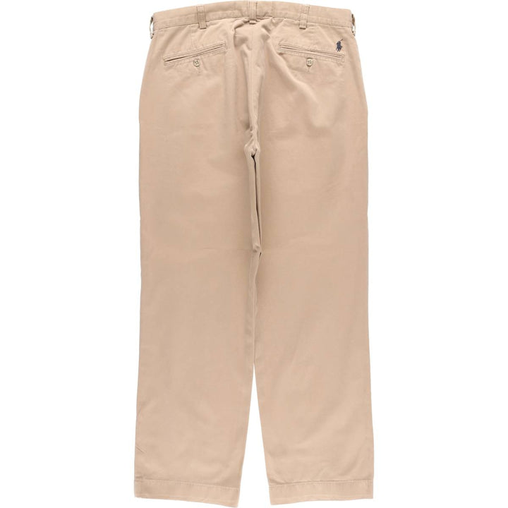 Ralph Lauren POLO by Ralph Lauren SMITH PANT chino pants, men's size W34 cotton beige type brown Vintage Second Hand