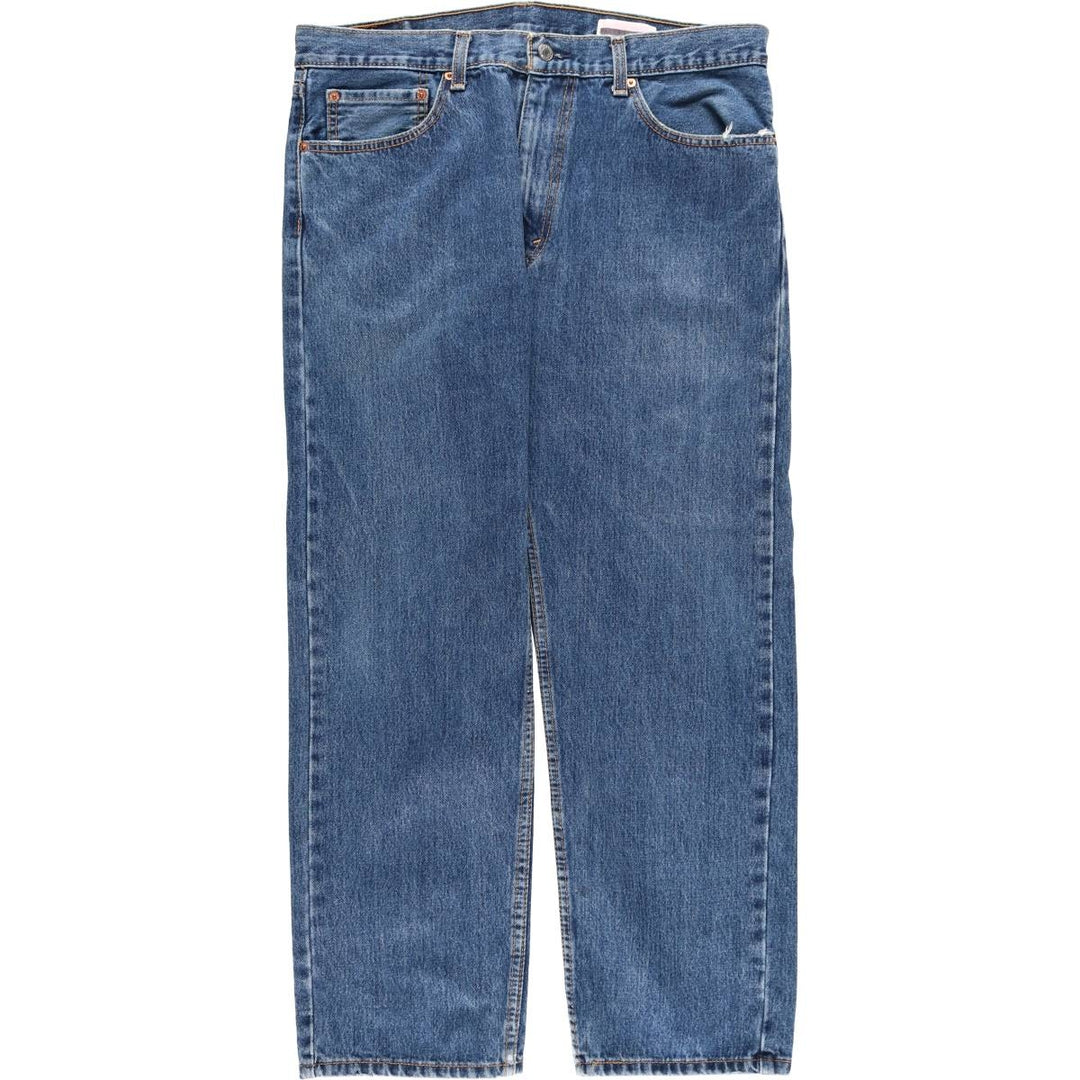 Levi's 505 tapered denim pants for men, size w36 cotton blue type Vintage Second Hand