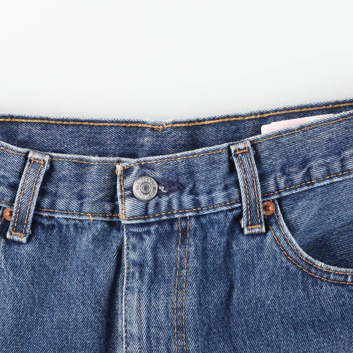 Levi's 505 tapered denim pants for men, size w36 cotton blue type Vintage Second Hand