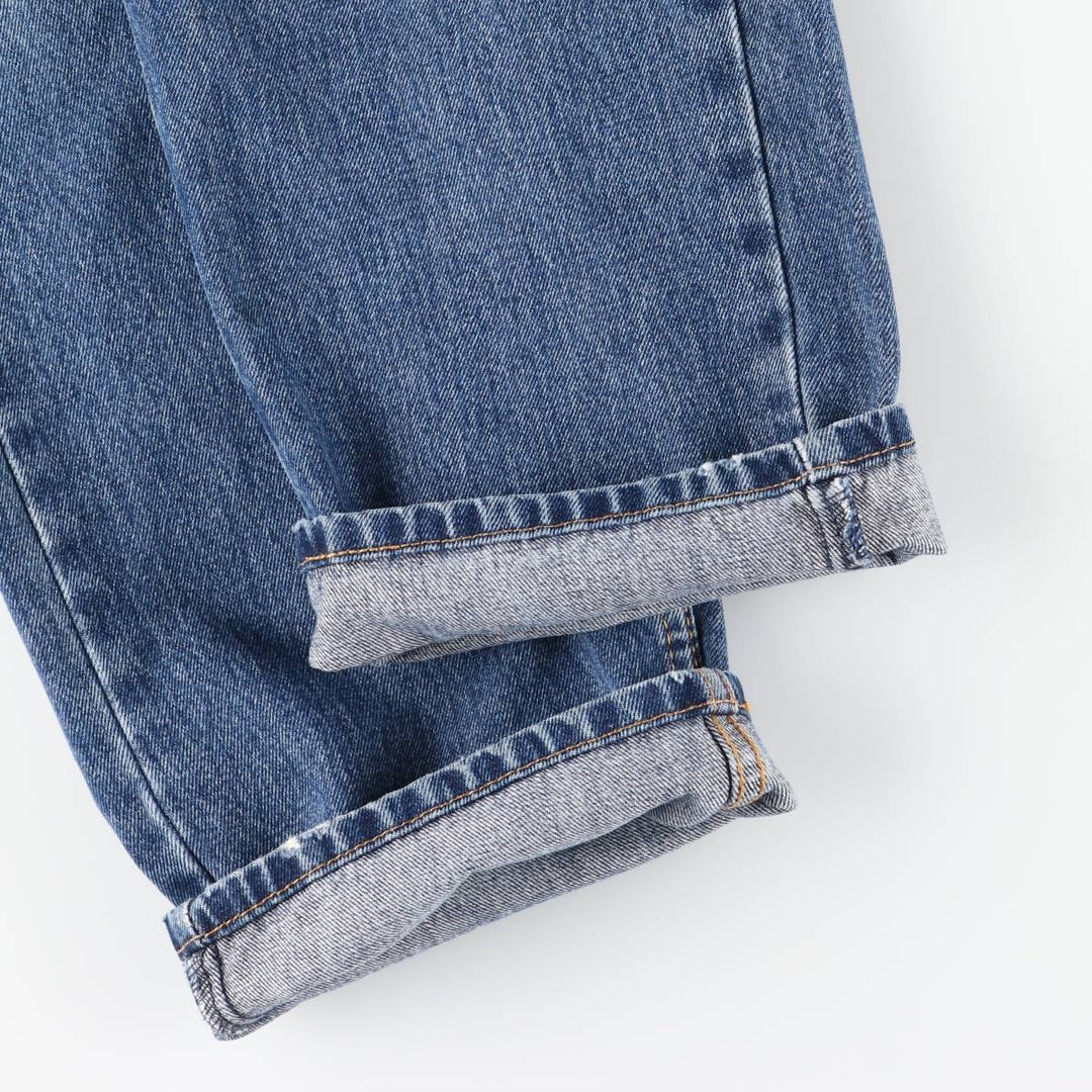 Levi's 505 tapered denim pants for men, size w36 cotton blue type Vintage Second Hand