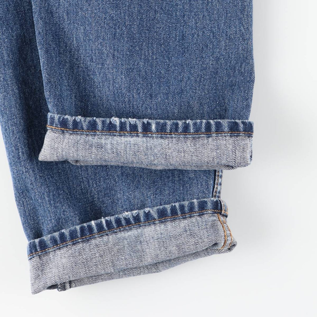 Levi's 505 tapered denim pants for men, size w36 cotton blue type Vintage Second Hand