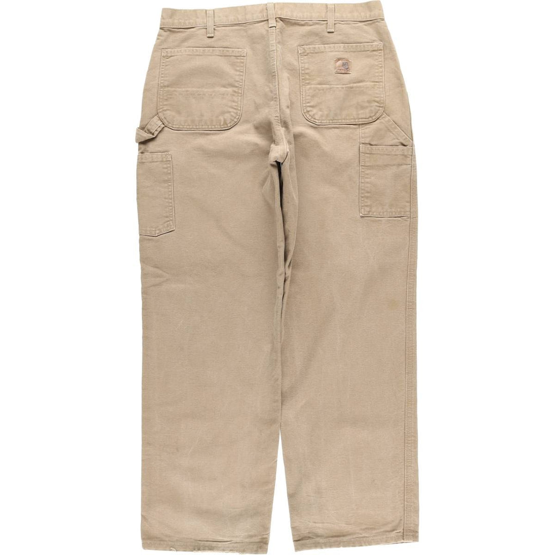 Carhartt Original Dungaree Fit Duck Painter Pants, Men's, W36 equivalent cotton Beige type Vintage Second Hand