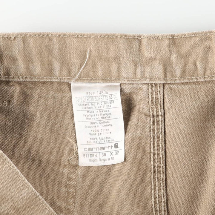 Carhartt Original Dungaree Fit Duck Painter Pants, Men's, W36 equivalent cotton Beige type Vintage Second Hand