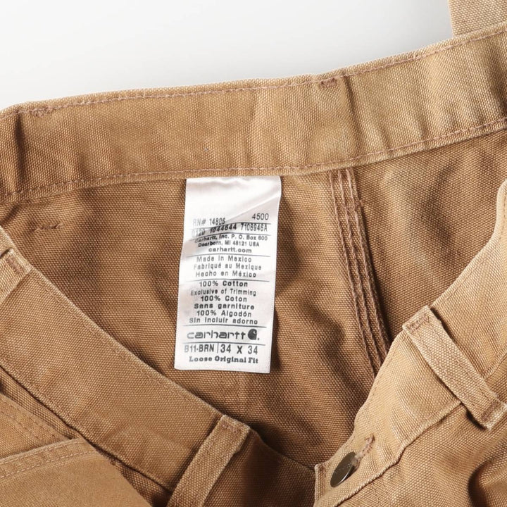 Carhartt Loose Original Fit Duck Painter Pants, Men's, W34 equivalent cotton beige type brown Vintage Second Hand