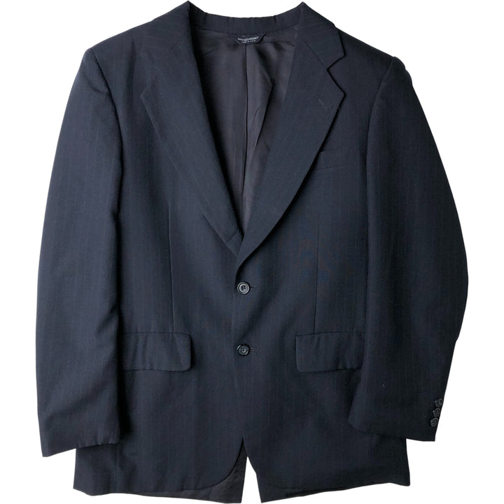 KUPPENHEIMER Striped Pattern Blazer, Tailored Jacket, Made in USA, Men's Size M unclear navy blue type Vintage Second Hand