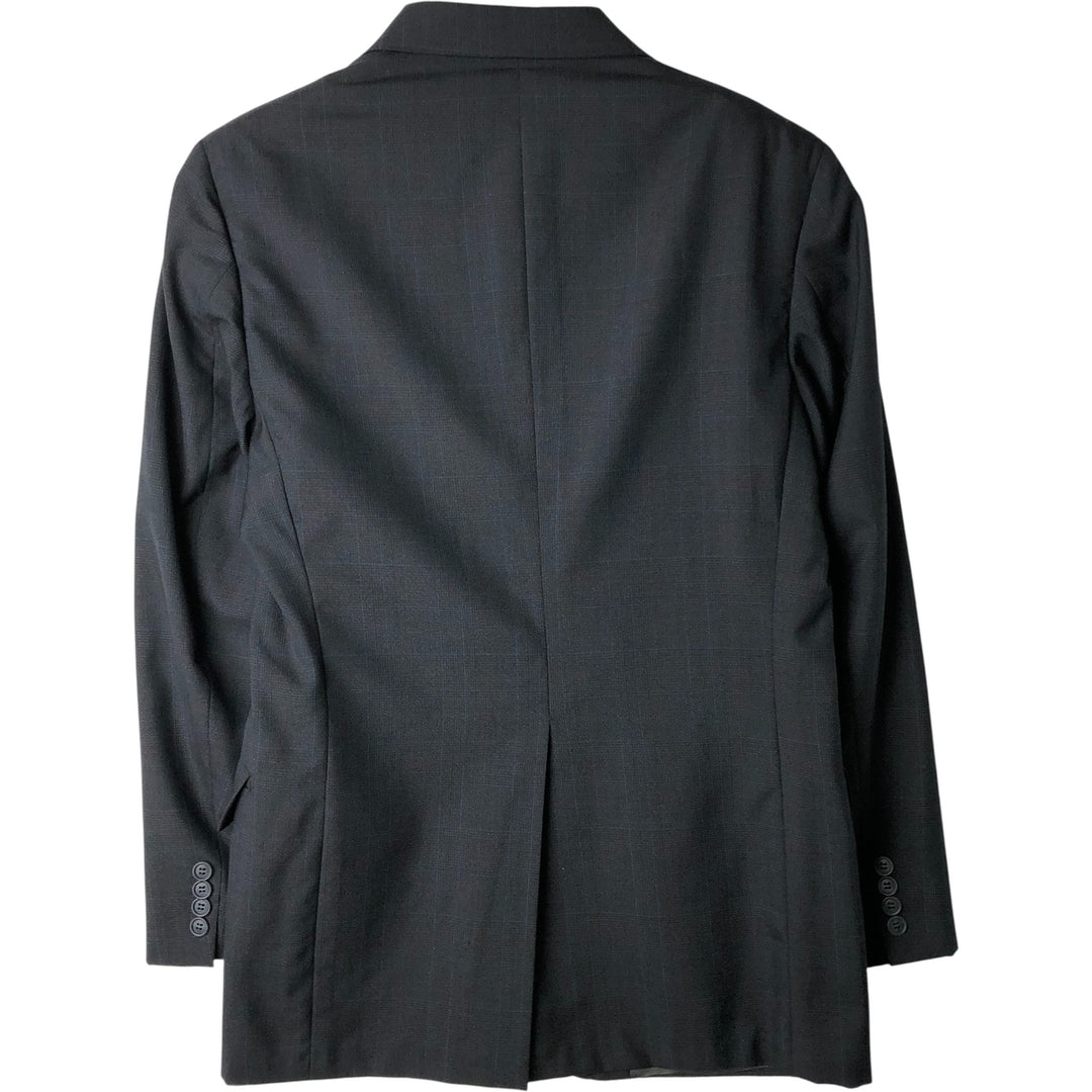 Palm Beach Check Pattern Blazer, Tailored Jacket, Made in USA, Men's Size Medium unclear Charcoal Vintage Second Hand
