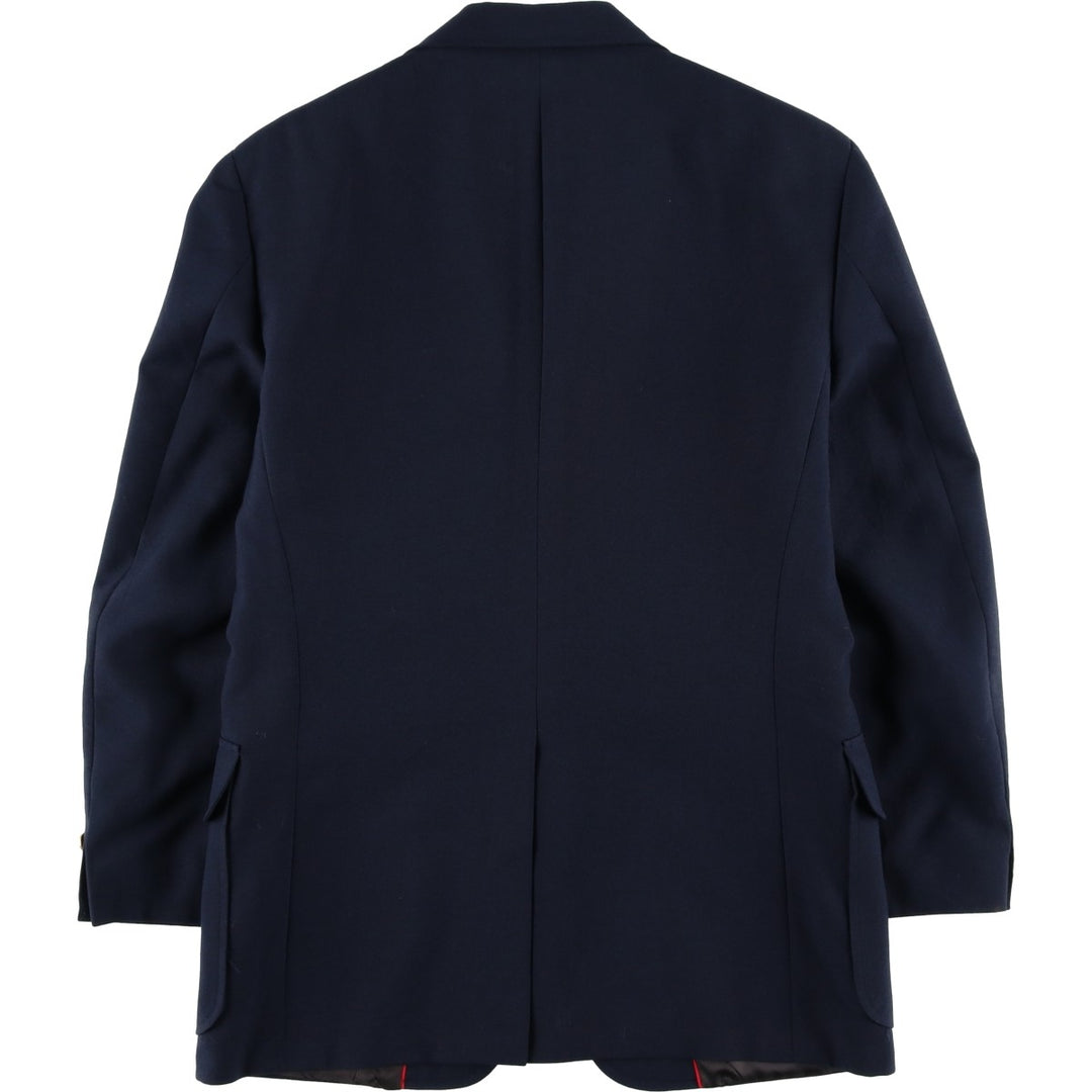 ROOTS Navy Blazer, Tailored Jacket, Made in USA, Men's Size Medium unclear navy blue type Vintage Second Hand