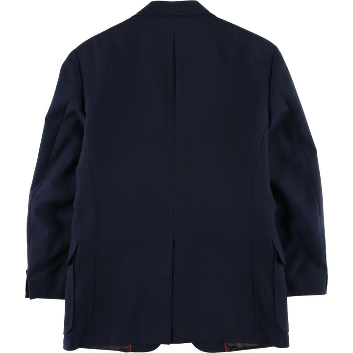 ROOTS Navy Blazer, Tailored Jacket, Made in USA, Men's Size Medium unclear navy blue type Vintage Second Hand