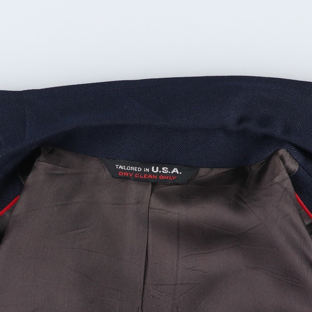 ROOTS Navy Blazer, Tailored Jacket, Made in USA, Men's Size Medium unclear navy blue type Vintage Second Hand