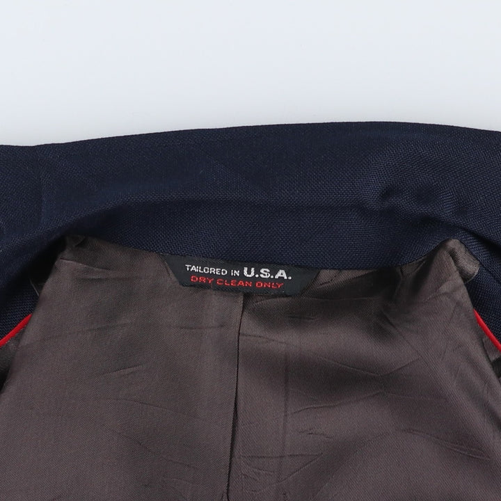 ROOTS Navy Blazer, Tailored Jacket, Made in USA, Men's Size Medium unclear navy blue type Vintage Second Hand