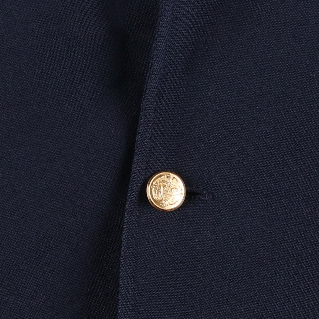 ROOTS Navy Blazer, Tailored Jacket, Made in USA, Men's Size Medium unclear navy blue type Vintage Second Hand