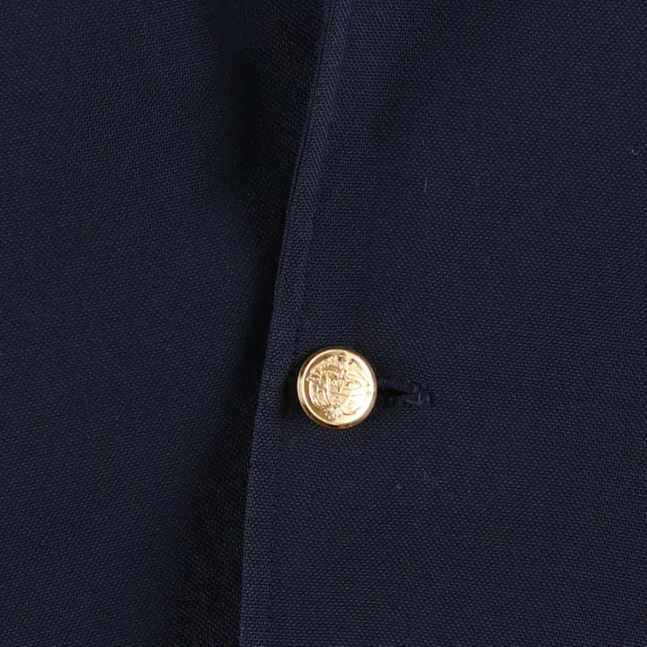 ROOTS Navy Blazer, Tailored Jacket, Made in USA, Men's Size Medium unclear navy blue type Vintage Second Hand
