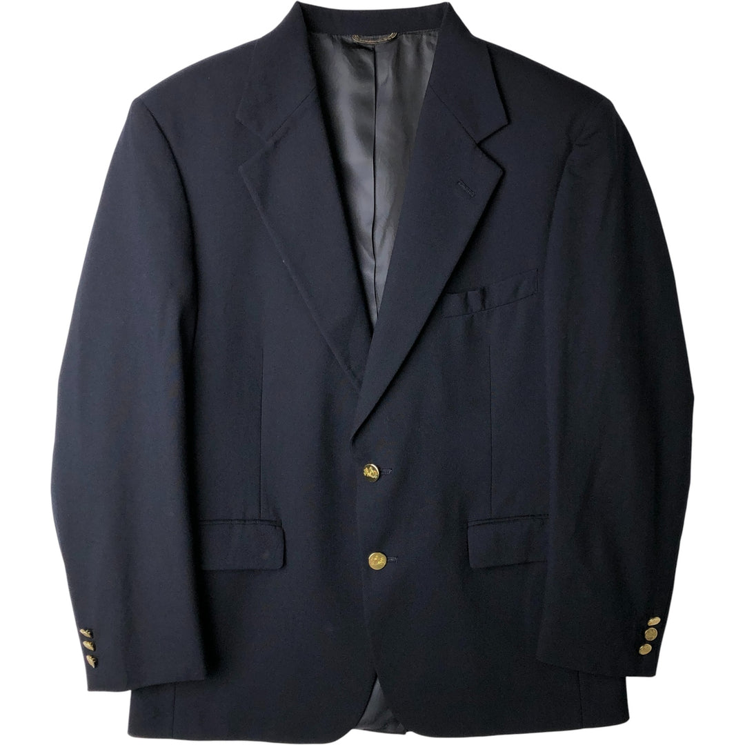 Stafford Executive Navy Blazer, Tailored Jacket, Made in USA, Men's Size Medium wool navy blue type Vintage Second Hand