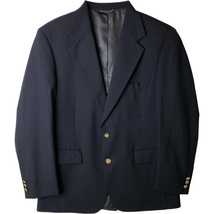 Stafford Executive Navy Blazer, Tailored Jacket, Made in USA, Men's Size Medium wool navy blue type Vintage Second Hand