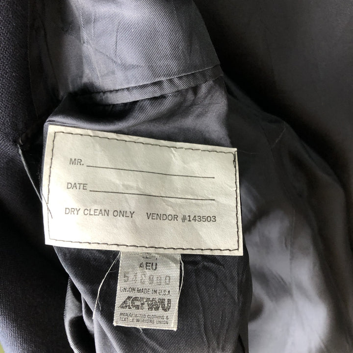 Stafford Executive Navy Blazer, Tailored Jacket, Made in USA, Men's Size Medium wool navy blue type Vintage Second Hand
