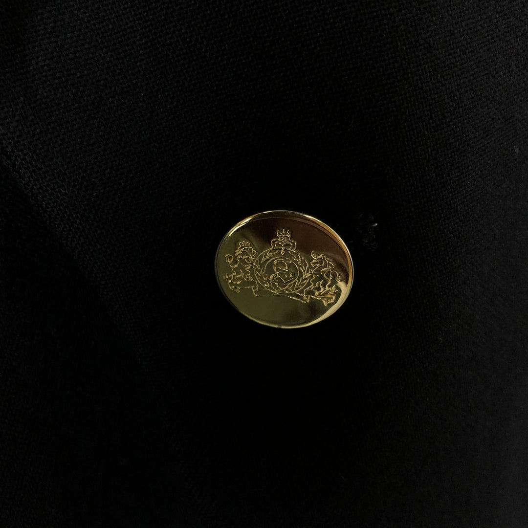 Stafford Executive Navy Blazer, Tailored Jacket, Made in USA, Men's Size Medium wool navy blue type Vintage Second Hand