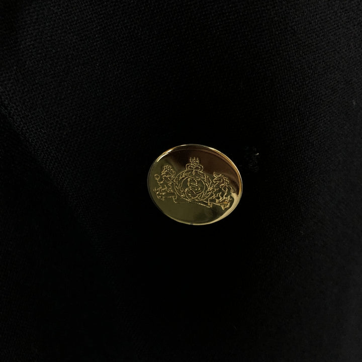 Stafford Executive Navy Blazer, Tailored Jacket, Made in USA, Men's Size Medium wool navy blue type Vintage Second Hand