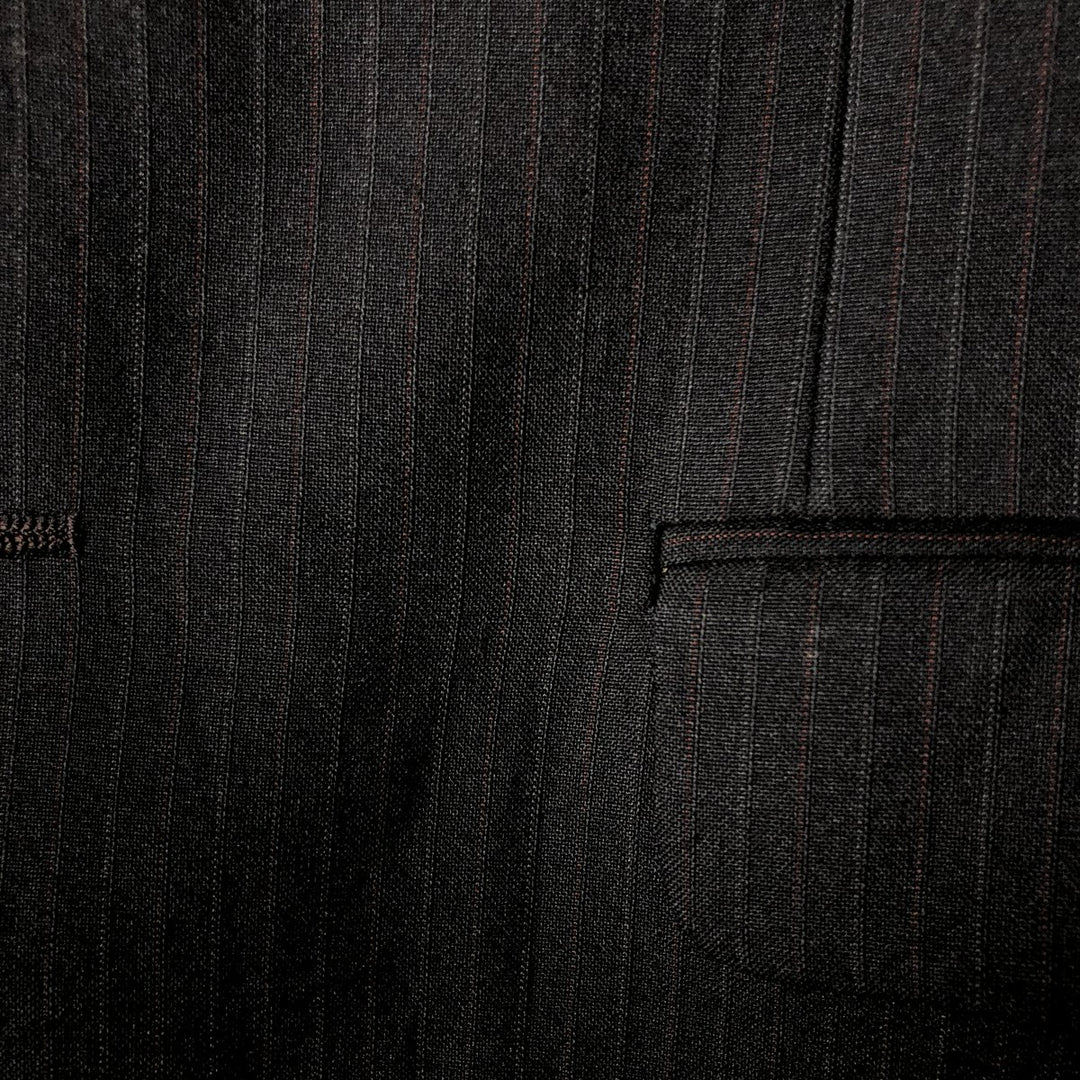 FIELD BROTHERS GROSHIRE Stripe Pattern Blazer, Tailored Jacket, Men's Size Medium unclear brown type Vintage Second Hand