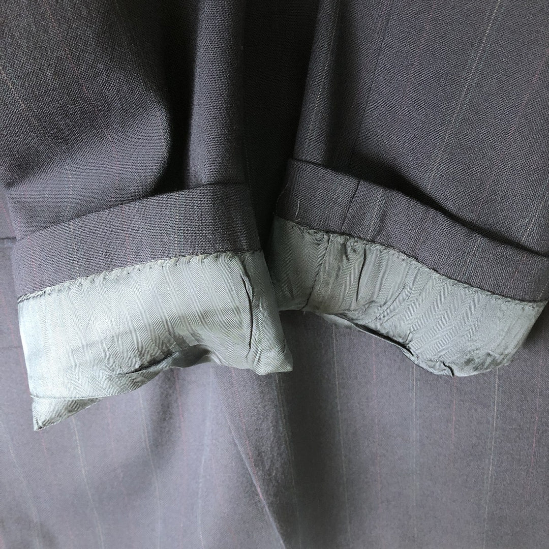 Stafford Stripe Pattern Blazer, Tailored Jacket, Made in USA, Men's Size L unclear navy blue type Vintage Second Hand