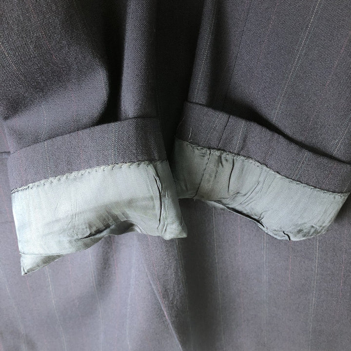 Stafford Stripe Pattern Blazer, Tailored Jacket, Made in USA, Men's Size L unclear navy blue type Vintage Second Hand